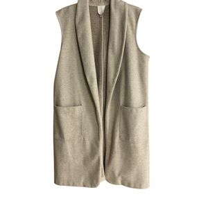 Joie Cream Open Front Vest